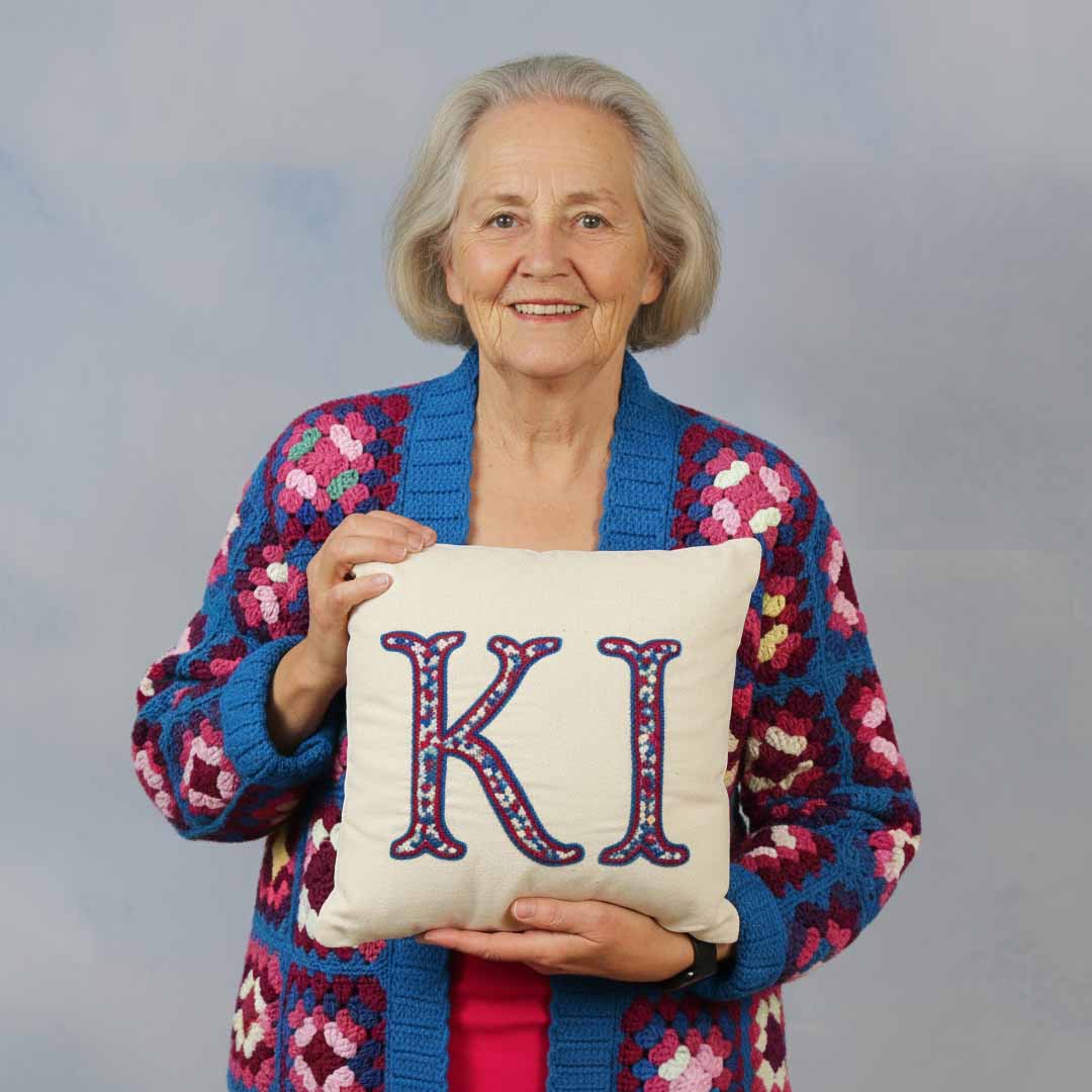 Ich sehe alt aus mit Sitzkissen